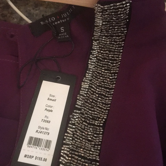 Gorgeous Romeo & Juliet beaded top NWT - Picture 2 of 2